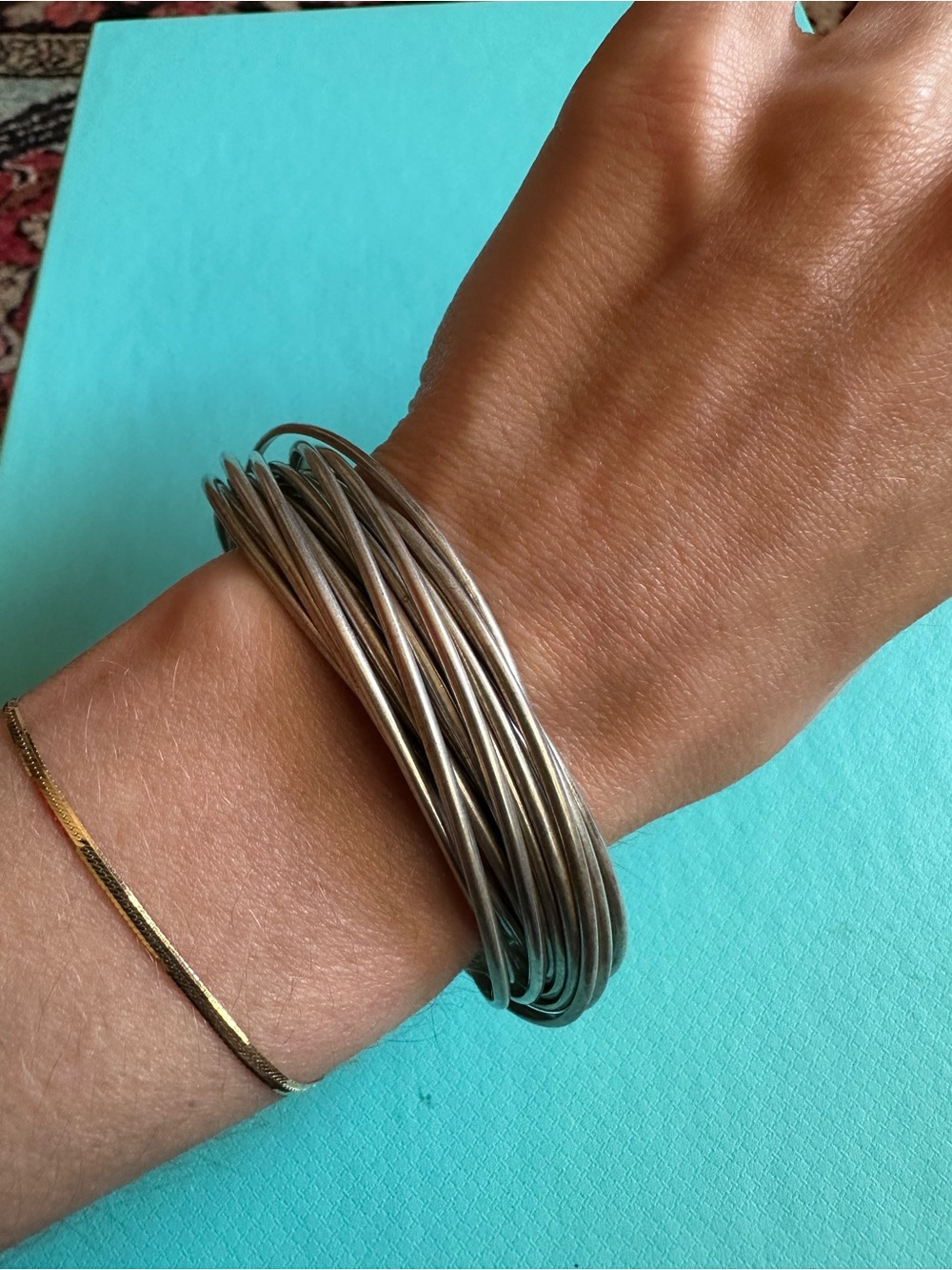 Vintage Silpada 21 Day Salute Sterling Silver Bangles Interlocking